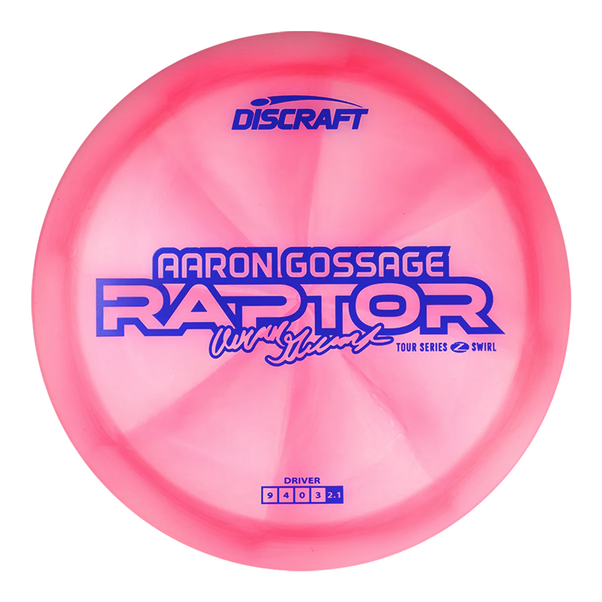 Discraft Z Swirl Raptor - Aaron Gossage 2025 Tour Series - Image 2